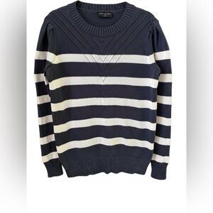 Lane Bryant Women’s Navy and White Striped Sweater